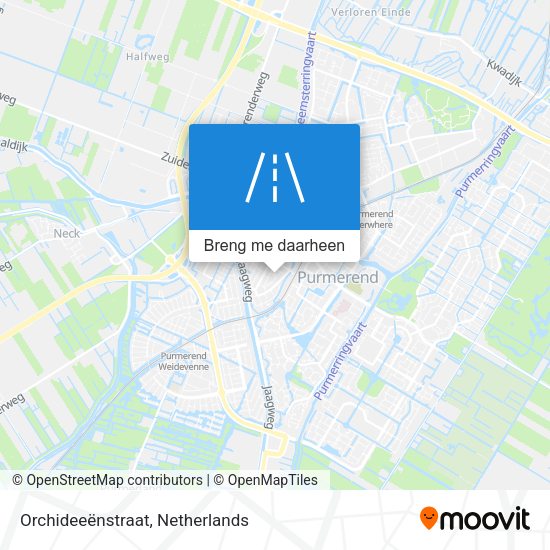 Orchideeënstraat kaart