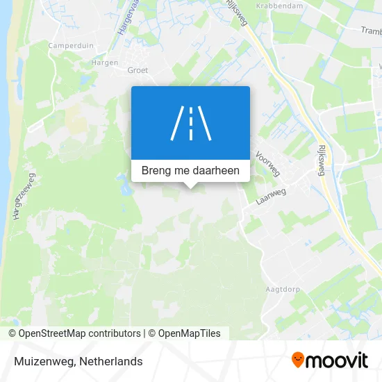 Muizenweg kaart