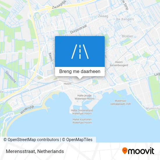 Merensstraat kaart