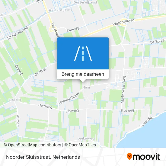 Noorder Sluisstraat kaart