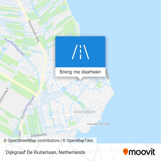 Dijkgraaf De Ruiterlaan kaart