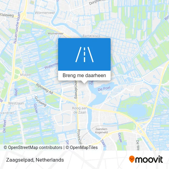 Zaagselpad kaart