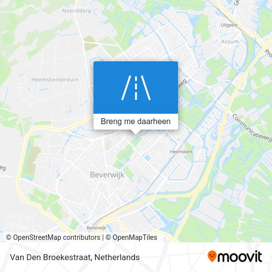 Van Den Broekestraat kaart