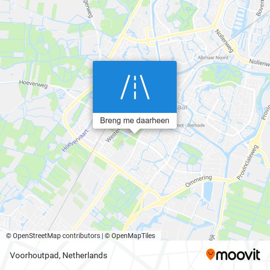 Voorhoutpad kaart