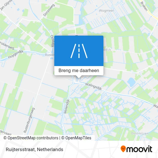 Ruijtersstraat kaart