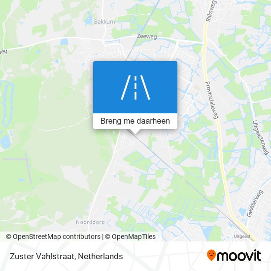 Zuster Vahlstraat kaart