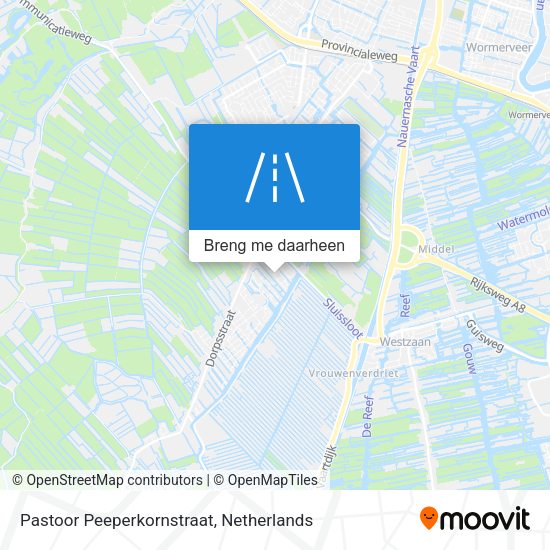 Pastoor Peeperkornstraat kaart