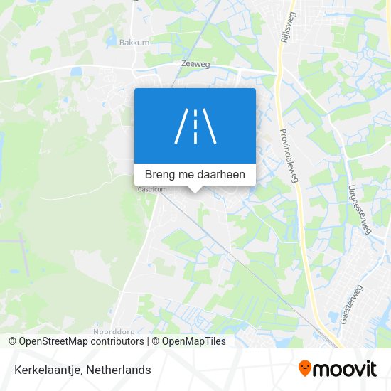 Kerkelaantje kaart