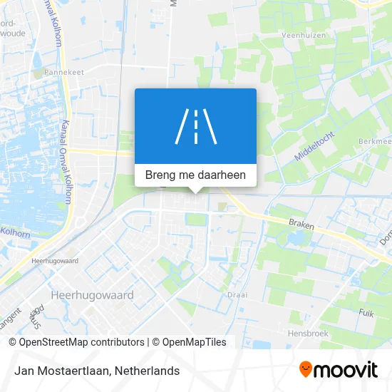 Jan Mostaertlaan kaart