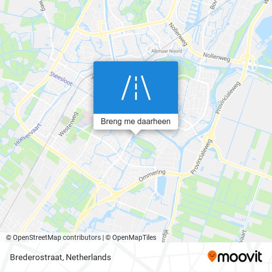 Brederostraat kaart