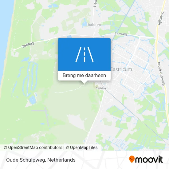 Oude Schulpweg kaart