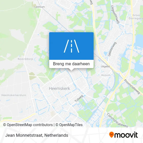 Jean Monnetstraat kaart