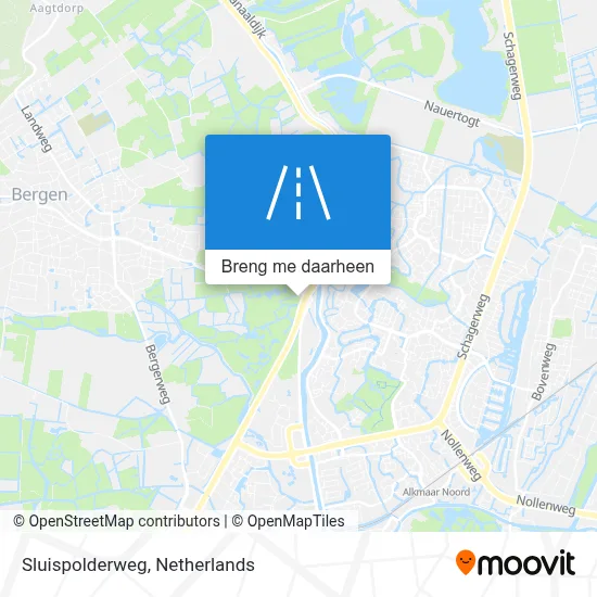 Sluispolderweg kaart
