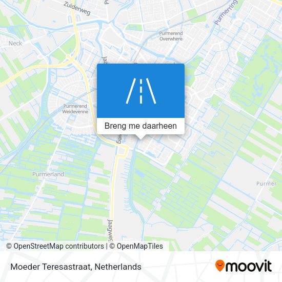 Moeder Teresastraat kaart