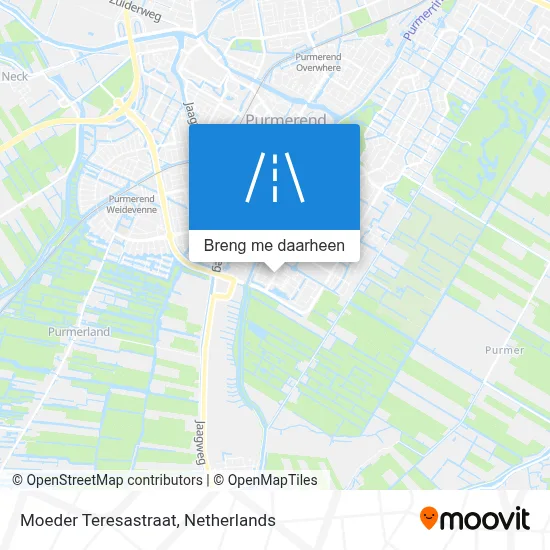 Moeder Teresastraat kaart