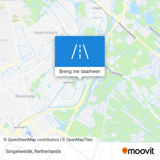 Singelweide kaart
