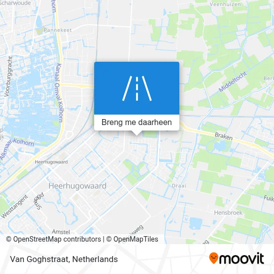 Van Goghstraat kaart