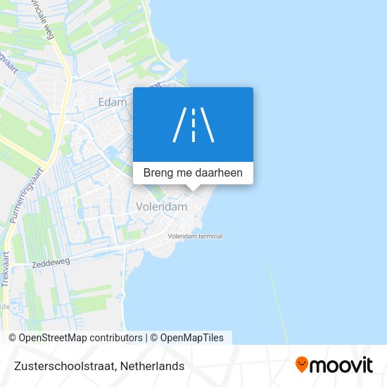 Zusterschoolstraat kaart