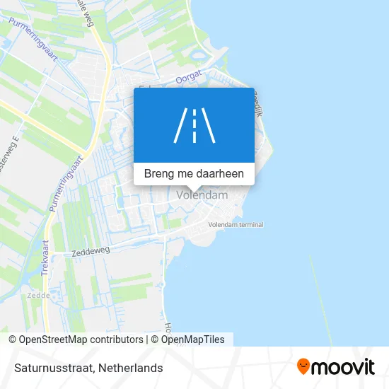 Saturnusstraat kaart