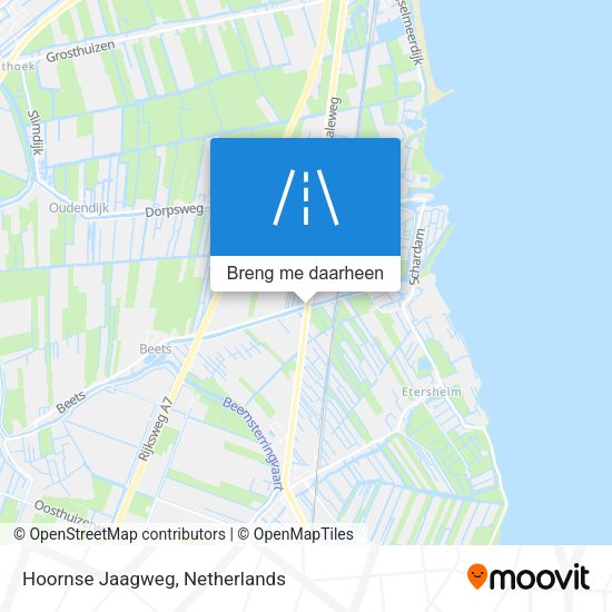 Hoornse Jaagweg kaart