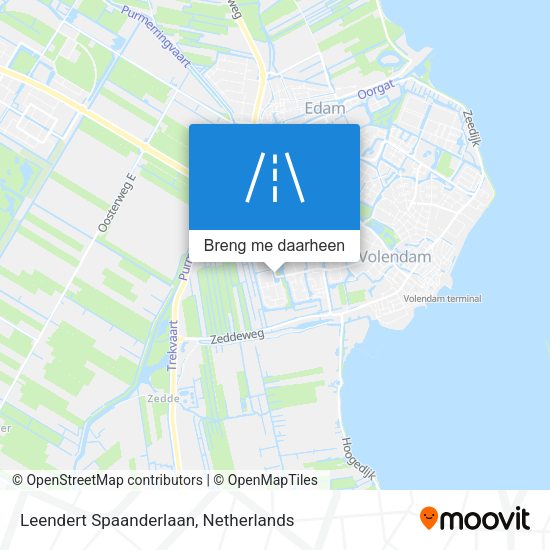 Leendert Spaanderlaan kaart