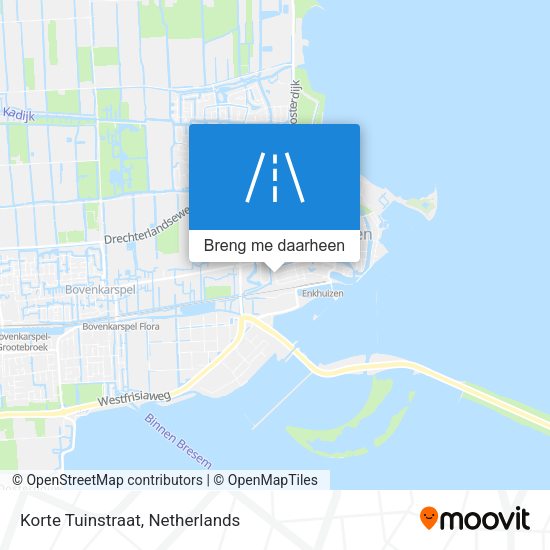 Korte Tuinstraat kaart