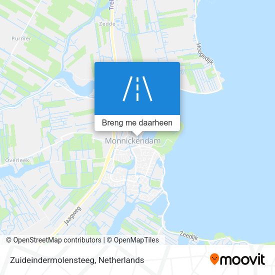 Zuideindermolensteeg kaart