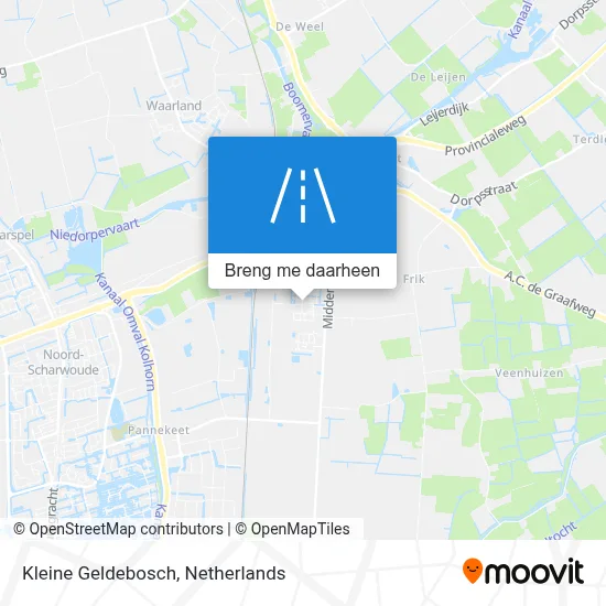 Kleine Geldebosch kaart