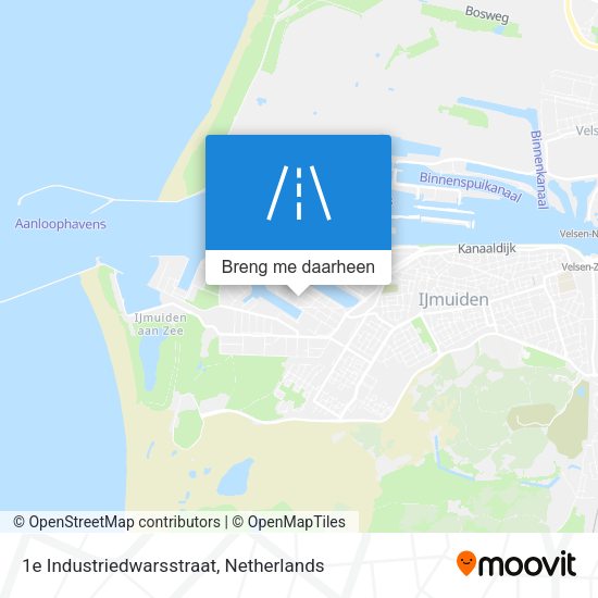 1e Industriedwarsstraat kaart