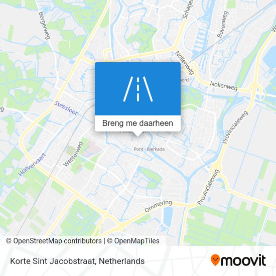 Korte Sint Jacobstraat kaart