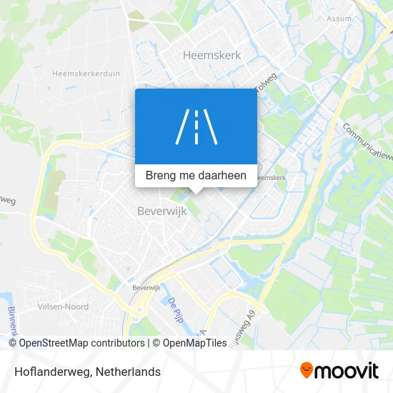 Hoflanderweg kaart