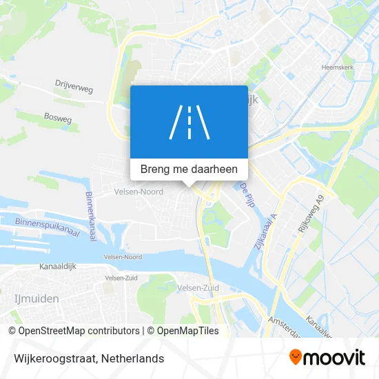 Wijkeroogstraat kaart