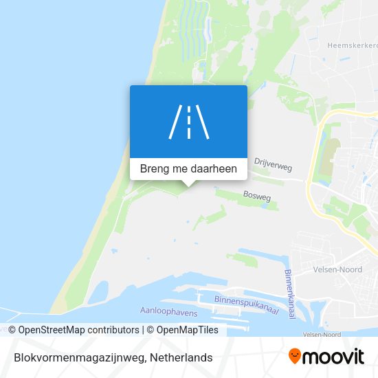 Blokvormenmagazijnweg kaart