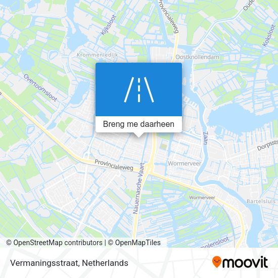 Vermaningsstraat kaart