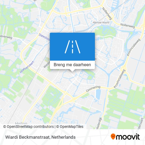 Wiardi Beckmanstraat kaart