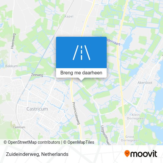 Zuideinderweg kaart