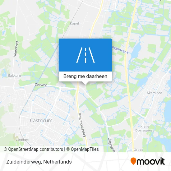 Zuideinderweg kaart