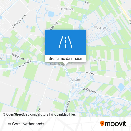 Het Gors kaart