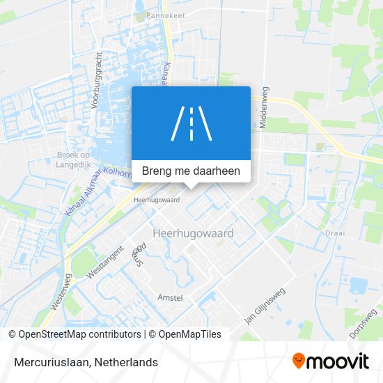 Mercuriuslaan kaart
