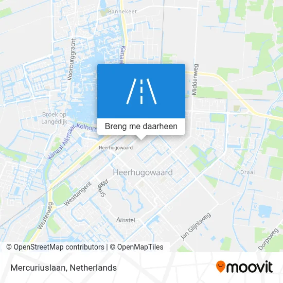 Mercuriuslaan kaart