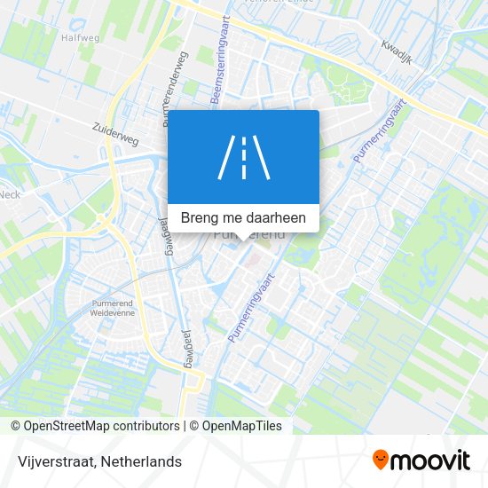 Vijverstraat kaart