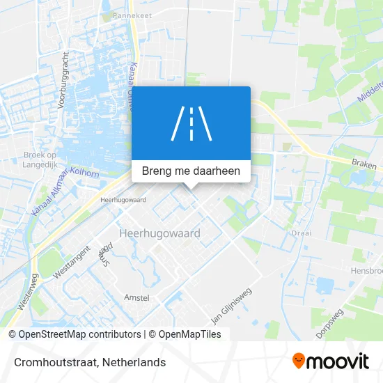 Cromhoutstraat kaart