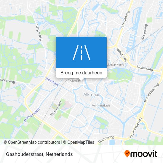 Gashouderstraat kaart