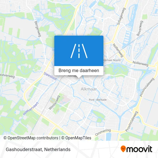 Gashouderstraat kaart