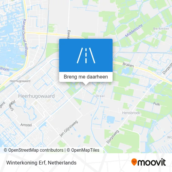 Winterkoning Erf kaart