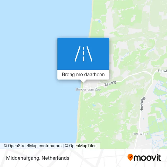Middenafgang kaart