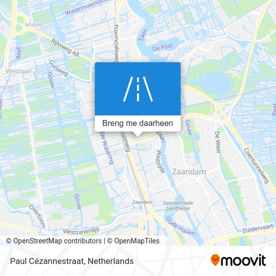 Paul Cézannestraat kaart