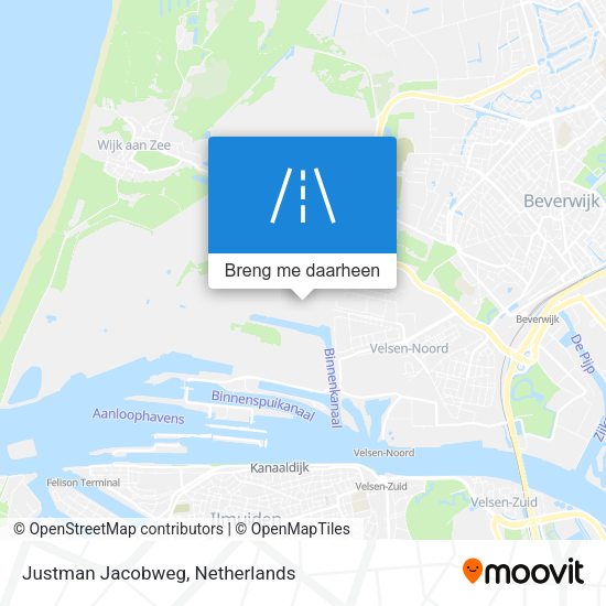 Justman Jacobweg kaart
