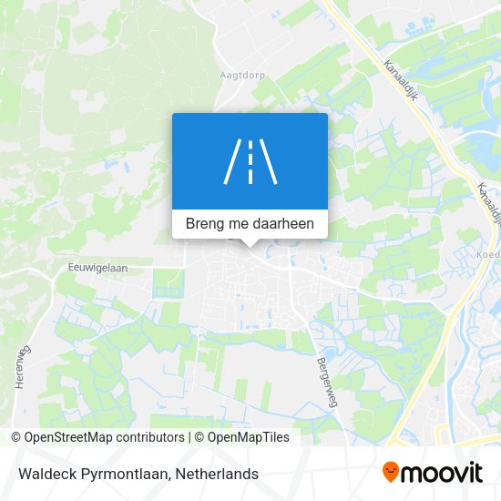 Waldeck Pyrmontlaan kaart