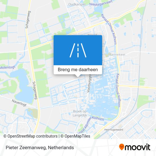 Pieter Zeemanweg kaart